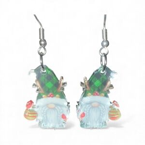 Whimsical Gnome Earrings with Festive Colors